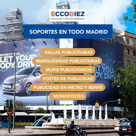 Fotografia tomada fuera de Eccodiez - Publicidad Exterior - Agencia de publicidad en Leganés, Madrid